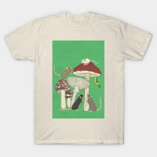 Storybook Mice and Mushrooms T-Shirt